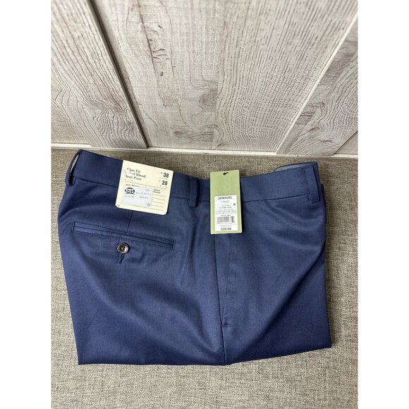 Goodfellow & Co Mens Slim Fit Navy Blue Dress Suit Pants 38Wx28L - Picture 3 of 5